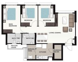 Blk 104A Eastbrook @ Canberra (Sembawang), HDB 4 Rooms #543014271